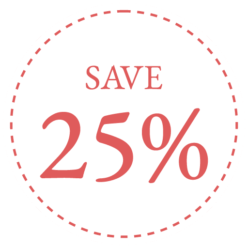 Save 25% Badge